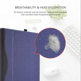 Laptop Cover Case For Hp Omnibook X Flip 16 Inch Ngai 16-As 16-Ar & For Omnibook7 Flip 16-Au Sleeve,Pu Leather Protective Shell Detachable Notebook Pc Bag Accessories (Dark Blue)