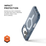 Uag Designed For Iphone 17 Pro Case Essential Armor - Compatible With Magsafe Translucent Military Grade Protective Cover, Cloud Blue