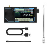 ATS25 Ultra Portable 4 Touchscreen Audio Receiver with Multi-Mode Playback, USB & AUX Input, Visual Level Display