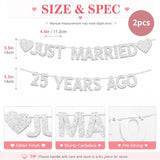 25th Wedding Anniversary Party Banner Decorations
