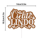 Cielito Lindo Papel Picado Cake Toppers Mexican Fiesta Birthday Baby Shower Decor