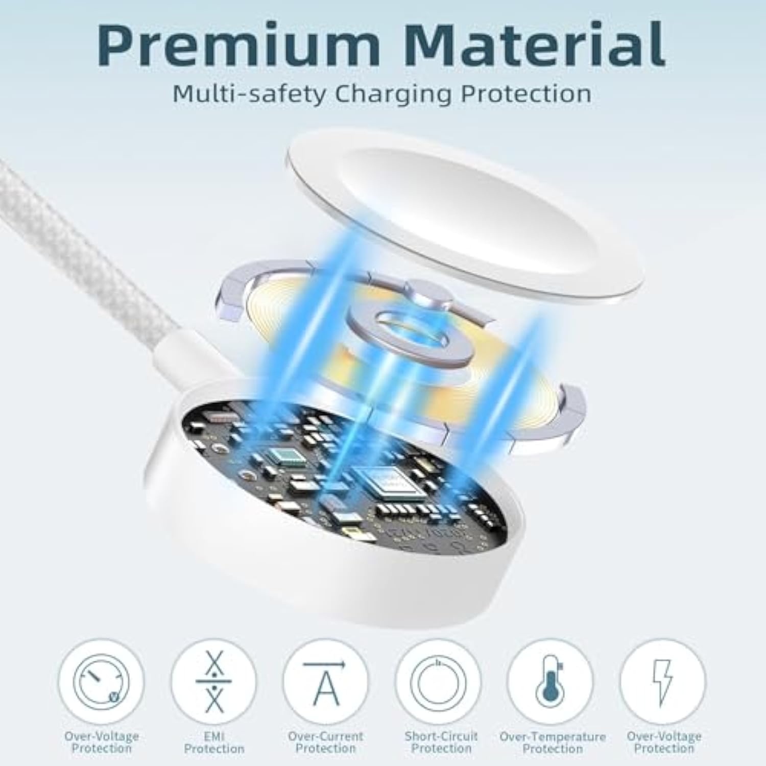 3 In 2 Charger Cable For Apple Watch, Fast Phone Watch Charger Usb C Multi Fast Charging Cable Compatible With Iwatch Ultra/Se/10/9/8/7/6/5/4/3/2/1 & Iphone 16/15/14/13/12,6Ft (Green)