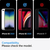 Spigen Tough Armor Case Compatible with iPhone SE 2022 5G and iPhone SE 2020, Black