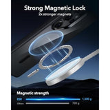 Samsung Galaxy S25 Ultra Case, MagSafe Compatible, Military-Grade, Clear Black
