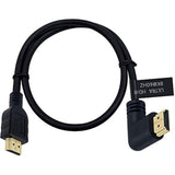 8K Hdmi Cable 2Feet, Hdmi 2.1 Cable 90 Degree Left Angle Hdmi Male To Male 8K
