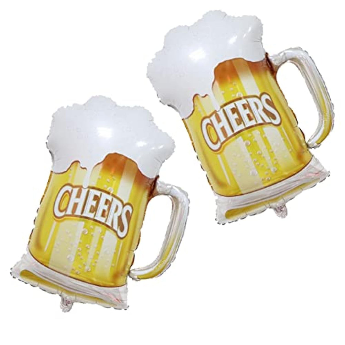 2Pcs Beer Cup Balloons,Mug Cheers Foil Balloons For Birthday Party Christmas Wedding Decorations