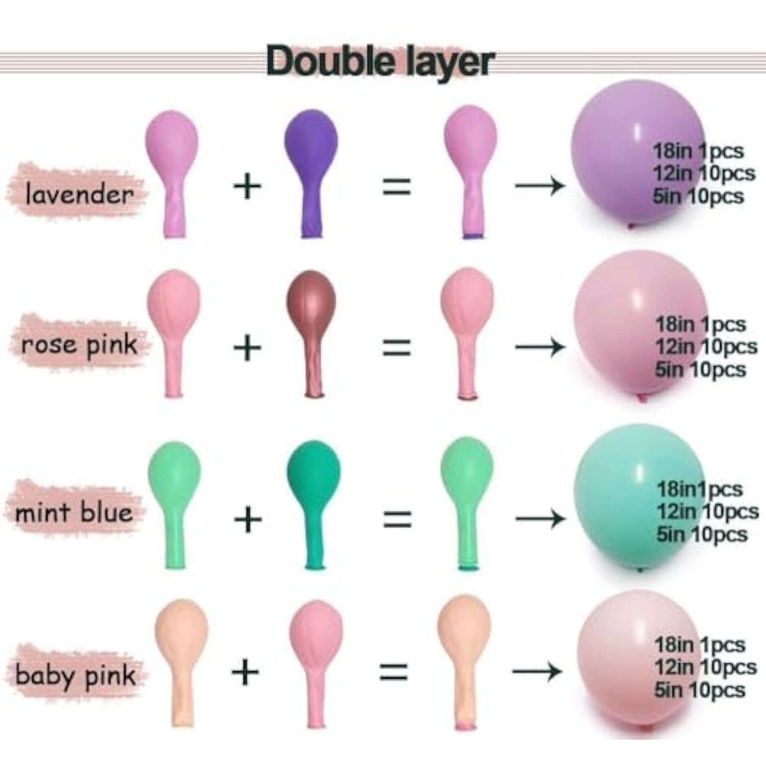 104pcs Pastel Balloon Garland Kit with Gold Balloons for Birthday & Party Decor