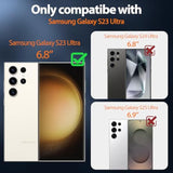 For Samsung Galaxy-S23-Ultra-Case With Magsafe, 2×Screen Protector, S23 Ultra Magnetic Phone Case Anti-Fingerprint Military Grade Shockproof Protective Cover For Galaxy S23 Ultra,Black