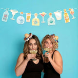 Pre-Strung Margarita Birthday Party Decorations Margs And Matrimony Bachelorette Party Tequila Bar Banner, 21St Bday Mexican Final Fiesta Photo Booth Backdrop