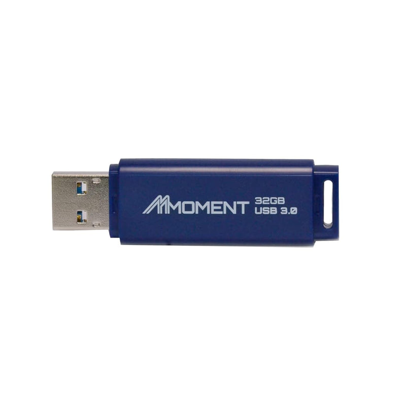 Mu37 32Gb Usb 3.0 Flash Drive, Read Speed Up To 90Mb/S, Matte Blue With Protec