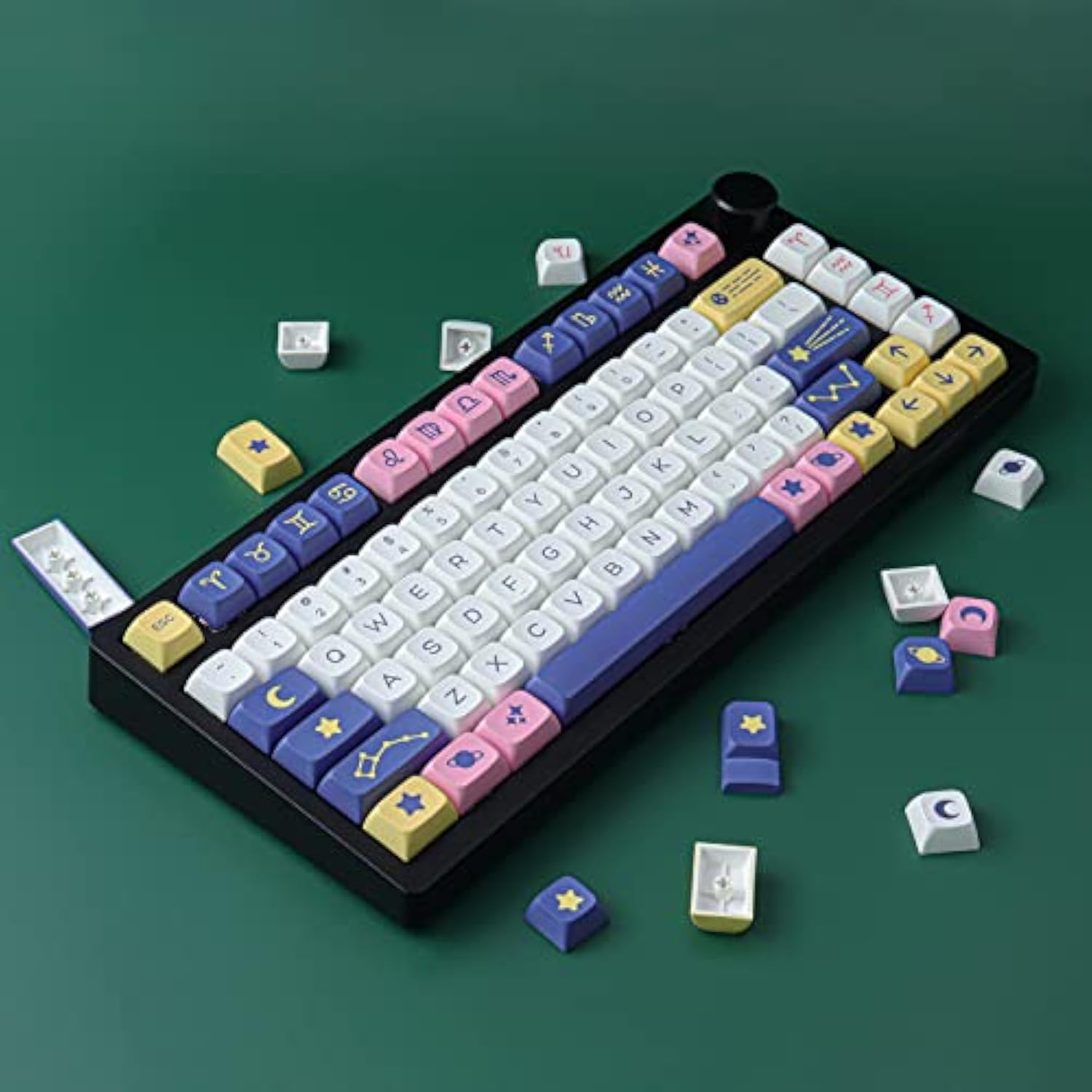 Keycaps,132 Keys Pbt Keycaps Set Constellation Xda Profile Dye Sublimation Cus