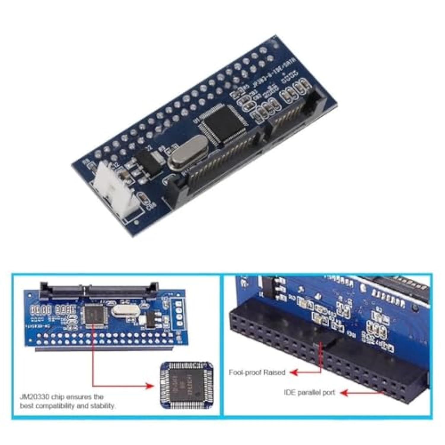 Cy Ide/Pata 40Pin Disk To Sata Female Adapter Pcba Converter For Desktop & 3.5