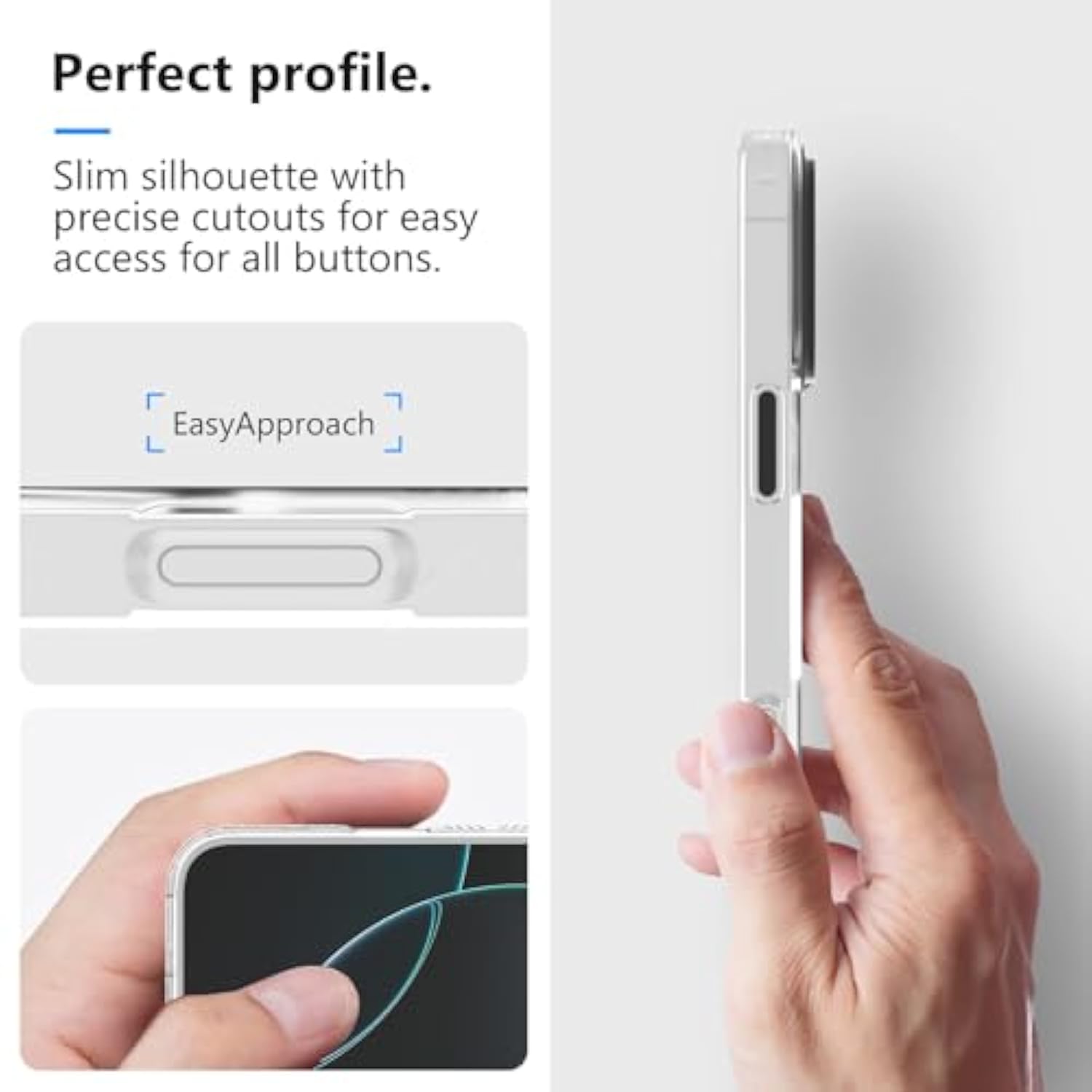 For Iphone 16 Pro Max Magnetic Cooling Case, Advanced Imd Technology, Aluminum Alloy Camera Frame, Compatible With Magsafe - Translucent White