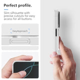 For Iphone 16 Pro Max Magnetic Cooling Case, Advanced Imd Technology, Aluminum Alloy Camera Frame, Compatible With Magsafe - Translucent White