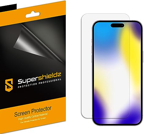 (3 Pack) Designed for iPhone 15 Pro Max (6.7 inch) Screen Protector, High Definition Clear Shield (PET)