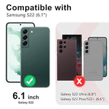 Samsung Galaxy S22 Heavy Duty Shockproof Full Body Rugged Hard Pc Soft Silicone Case For Women