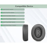 Prime Replacement Earpads Compatible With Hyperx Cloud Ii Cloud Pro Cloud Alpha Cloud Stinger Cloud Flight Cloud Flight S Headphones Ear Pads Cushion(Protein Leather/Memory Foam)