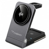 - Qi2 3-in-1 Magnetic Wireless Charging Station, Foldable 15W Fast Charger for iPhone 1217 Series,  Watch and Wireless Earbuds, Portable Travel
