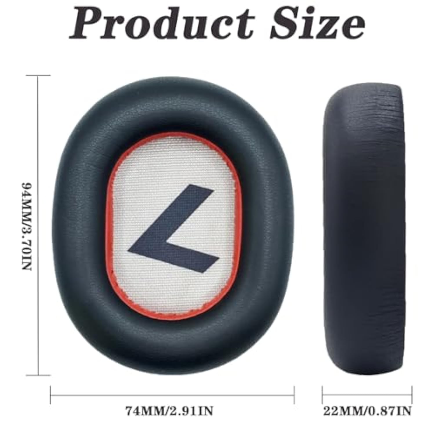 Replacement Earpads Compatible With Plantronics Voyager 8200 Uc/Plantronics Backbeat Pro2 Headphone, Headphone Ear Pads Ear Cushions, Ear Cups Cover Repair Parts-Black