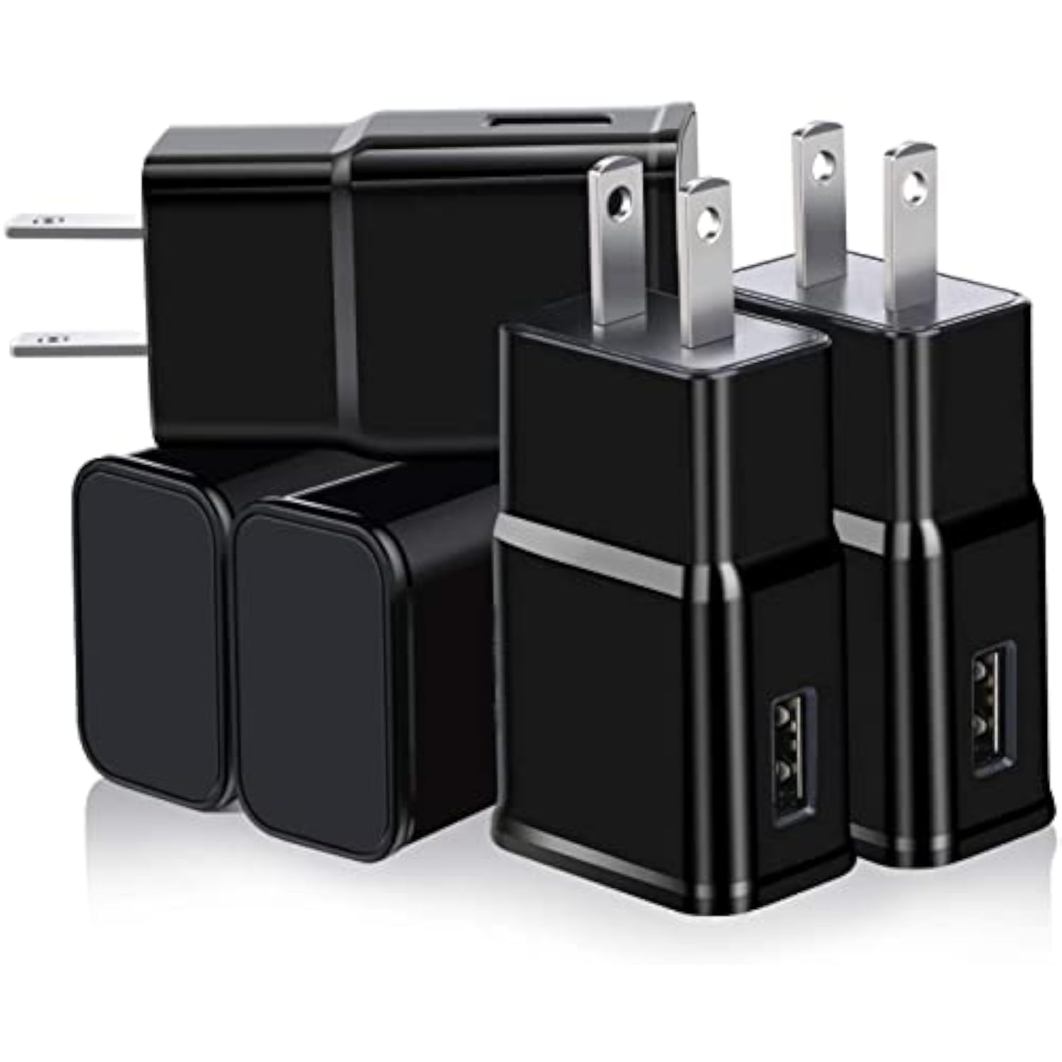 5-Pack Type C Charger Fast Charging Block, Android Phone Rapid Usb Wall Charger Compatible With Samsung Galaxy S21/S20/S10/S10E/S10 Plus/S9/S9 Plus/S8/S8 Plus/S7/S6/Note 10/Note 9/Note 8,Lg V30,Pixel
