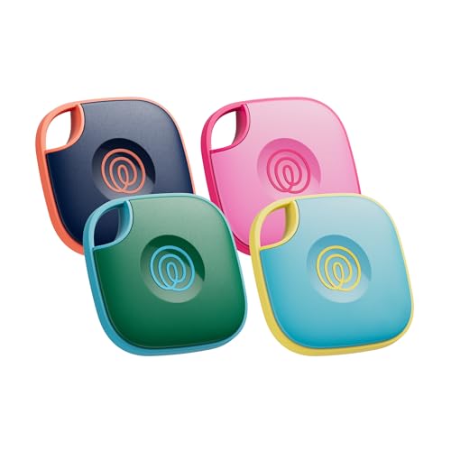 Tile - Bluetooth Tracker, Keys Finder And Item Locator For Keys, Bags And More. Phone Finder. Both Ios And Android Compatible. 4-Pack (Colors)