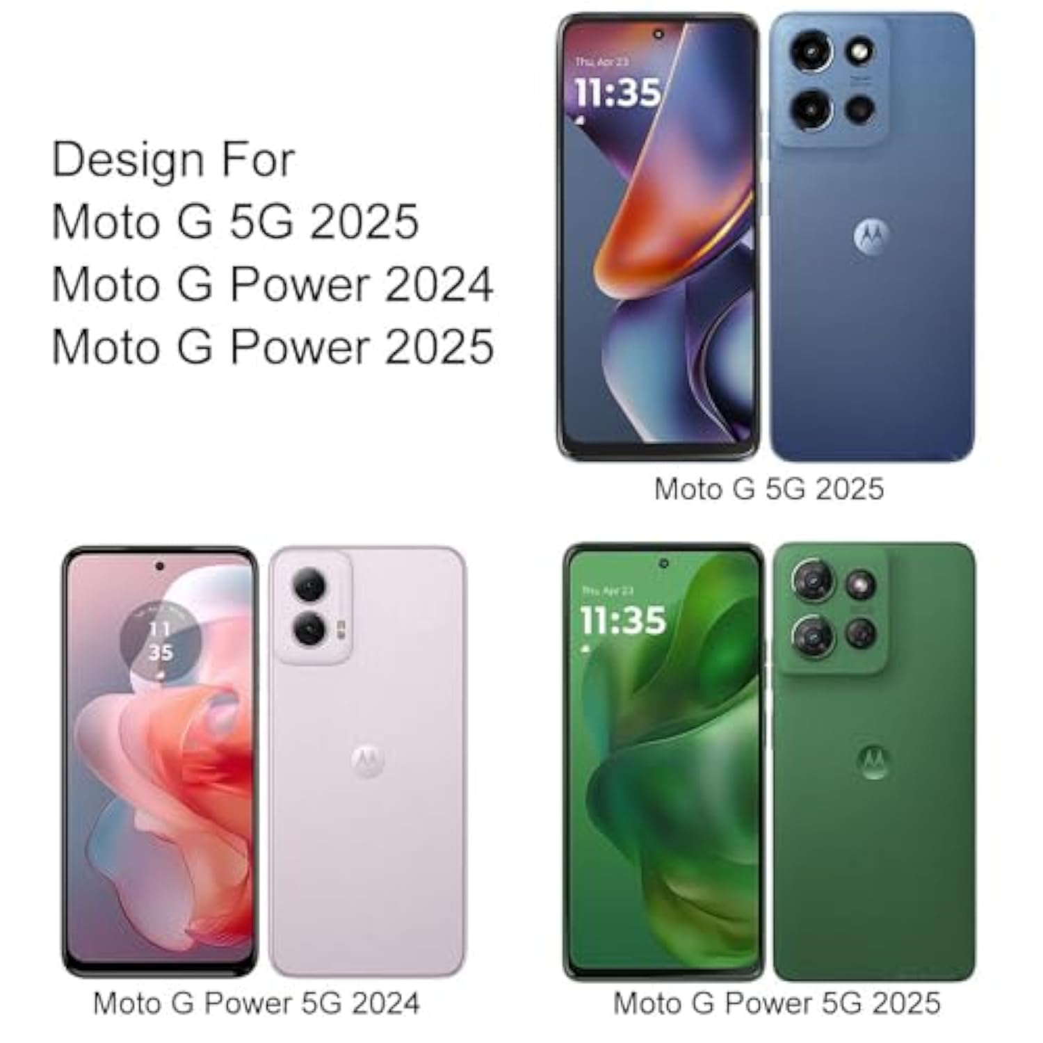 3 Pack Privacy Screen Protector For Motorola Moto G 5G (2025) / Moto G Power 5G (2025/2024) Anti Spy Private Tempered Glass