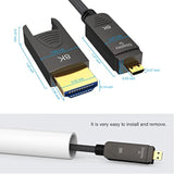 8K Fiber Optic Hdmi 2.1 Cable 33Ft, Detachable 8K Hdmi 2.1 Cable Support Earc,