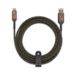 House Of Rewind Usb-C To Usb-A Cable: Braided Charging Cable, Usb-If And Mfi-Certified, 10Ft Long, Made With Sustainable Materials