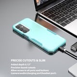 Compatible With Samsung Galaxy A16 5G & 4G Case With Hd Screen Protector, Heavy Duty Rugged Full-Body Shockproof Bumper Military Grade Protection, Mint Green