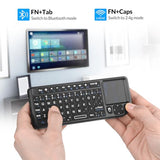 Mini Bluetooth Keyboard,2.4G Handheld Wireless Protable Backlit Keyboard With Touchpad,Compatible With Smart Tv,Google, Fire Stick,Htpc/Iptv,Pc