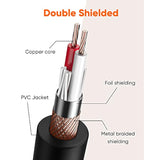 CableCreation XLR to XLR Cable 6FT, X LR Male to X LR Female Microphone Cable, Balanced 3 PIN Compatible with Shure SM Microphone, Behringer, Speaker Systems, Radio Station and More, Black