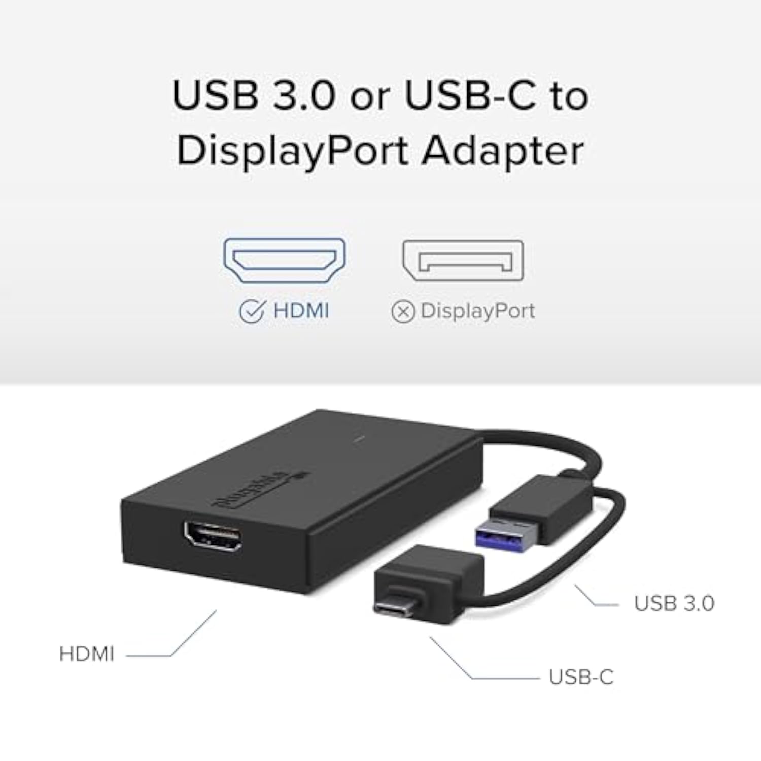 Usb C To Hdmi Adapter, Universal Video Graphics Adapter For Usb 3.0 And Usb-C