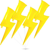 4 Pcs 45 Inch Lightning Bolt Foil Party Balloons Large Flash Foil Lightning Bolt Shape Balloons For Birthday Wedding Baby Shower Decorations(Yellow)