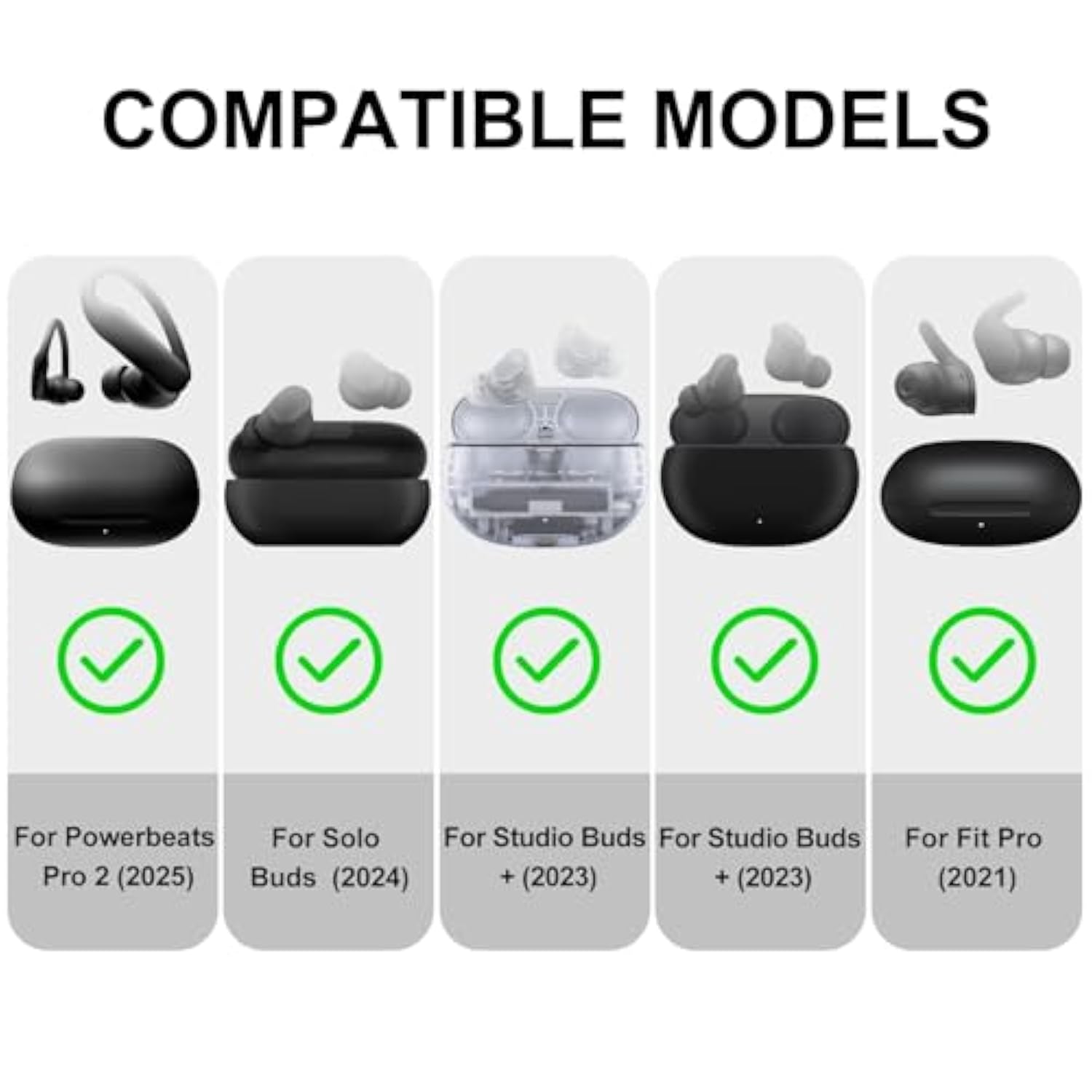 Replacement 5 Pairs Ear Tips Earbuds For Beats Powerbeats Pro 2/Powerbeats Pro Eartips Made Of Soft And Comfortable Silicone Material, Waterproof And Sweatproof (Electric Orange)