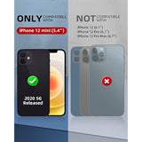 iPhone 12 Mini Waterproof Shockproof Case with Built-In Screen Protector Black