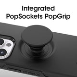 OtterBox iPhone 14 Pro Max (ONLY) Otter + Pop Symmetry Series Case - Black, Integrated PopSockets PopGrip, Slim, Pocket-Friendly, Raised Edges Protect Camera & Screen