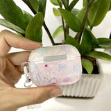 For Airpods Pro 2Nd Generation Case,Cute Jellyfish Cartoon Animal Print,Shiny Sea Shell Gloss Design For Ladies Girls With Keychain Compatible With Airpod Pro