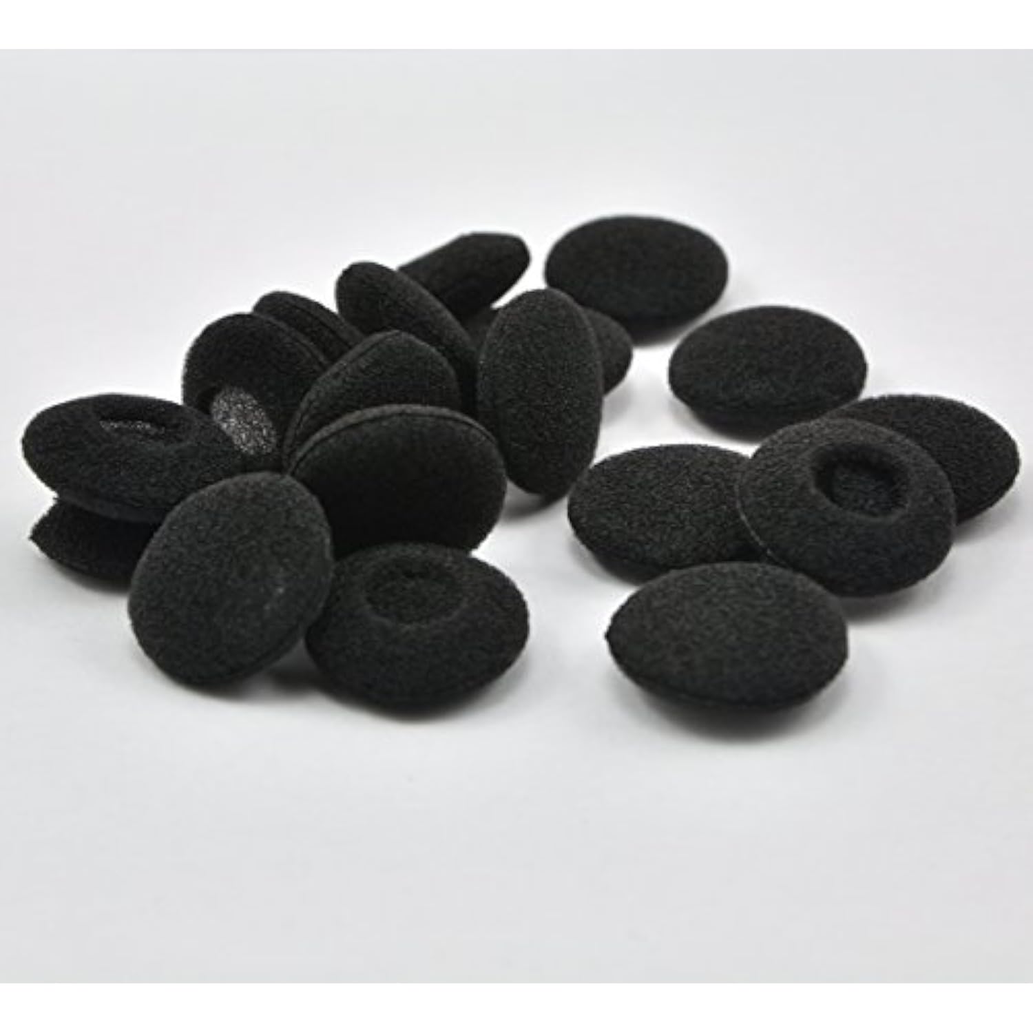 12 Pack(24Pcs) 18Mm Earbud Foam Earpad, Replacement Sponge Covers For Earphone (Black)