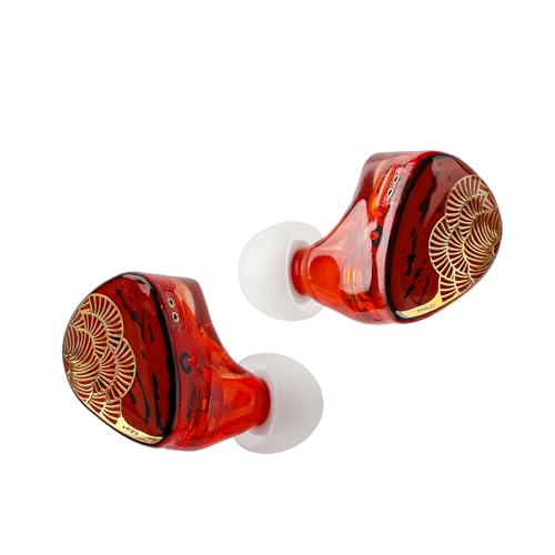 TANGZU x HBB XuanNv in Ear Monitor, 2 Dynamic Driver HiFi IEM Earphones, Wired Gaming Earbuds with 3D Printed Resin Shell, Detachable 2Pin Single