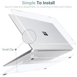 Crystal Case For Microsoft Surface Laptop 15-Inch Touchscreen Copilot+ Pc 2024 (7Th Ed) Lightweight Durable Scratch-Resistant Easy Install, With Keyboard Cover & Screen Protector, Clear