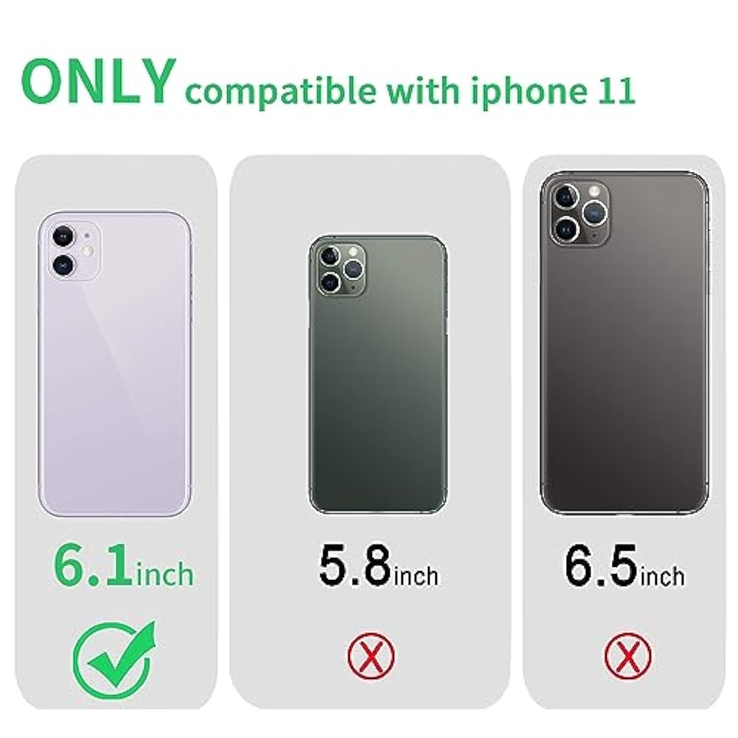 iPhone 11 Clear TPU Case Shockproof Slim Anti-Scratch 6.1 Inch