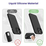 Designed For 14 Pro Max Case, Silicone Shockproof Slim Thin Phone Case For 14 Pro Max 6.7 Inch (Black)