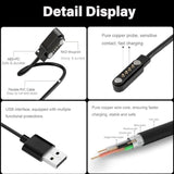 2-Pack 4Pin Magnetic Charging Cable For Sedzofan Y16B Kids Smart Watch Charger Usb Charging Cord