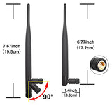 915Mhz Lora Antenna Indoor 3Dbi Gain Omni Sma Male + U.Fl Mhf1 Cable 2 Pcs