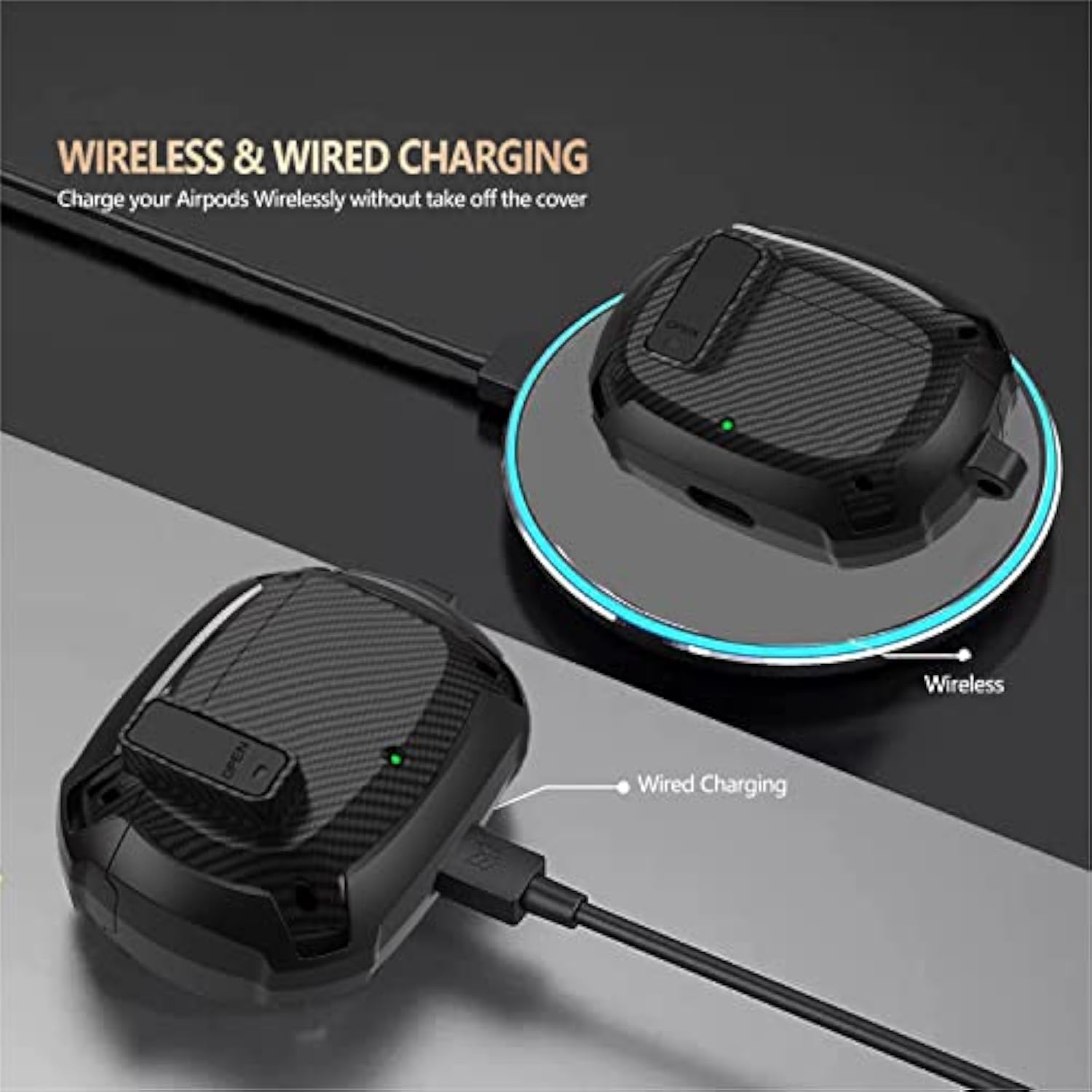 Beats Studio Buds and Studio Buds Plus Protective Case with Lock Clip and Cleaning Kit for Men, Women, Girls, and Kids - Black