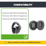 Rig 800 Hs Earpads Cushion Replacement With Protein Leather For Rig 800 Hs,Rig 800 Lx,Rig 800 Hd Gaming Headsets