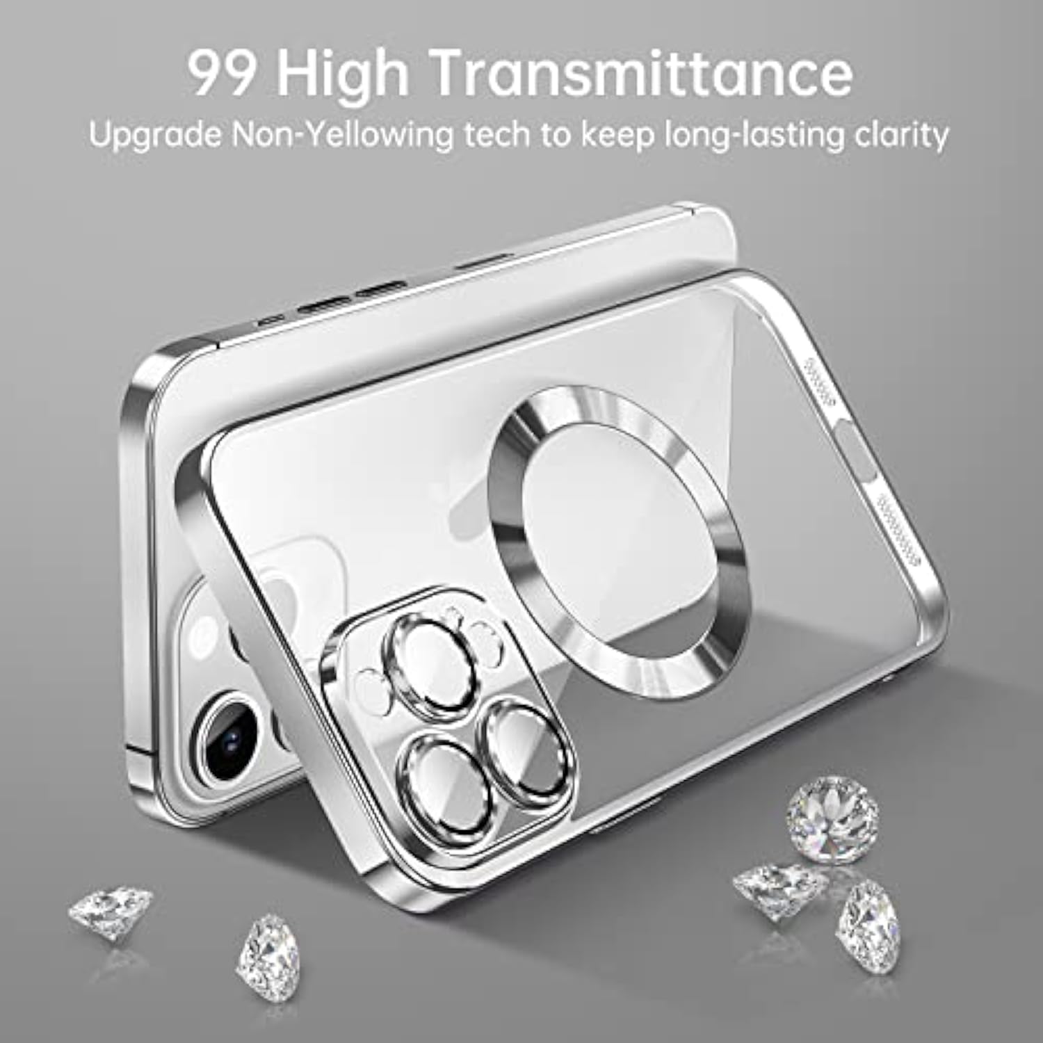 Magnetic Clear Case For Iphone 14 Pro Max With Camer