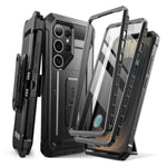 SUPCASE for Samsung Galaxy S25 Ultra Case with Stand (Unicorn Beetle Pro), [2 Front Frames] [Built-in Screen Protector & Belt-Clip] Military-Grade Protection Phone Case for S25 Ultra 6.9 Inch, Black
