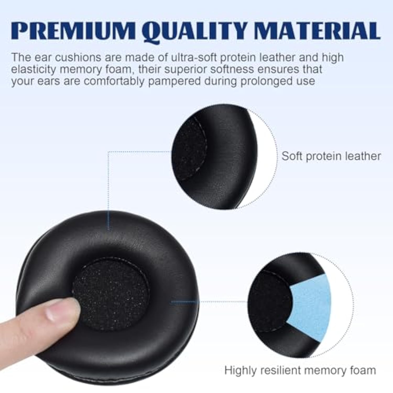 Mdr-Nc7 Replacement Ear Pads Compatible With Sony Mdr-Nc6, Mdr-Nc7, Mdr-Nc8 Headphones, For Akg K518, K518Dj, K81, K518Le,K67, K618, K619 Headset, Headphones Earpads Replacement