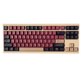 129 Keys Pbt Japanese Keycaps Dye Sub Cherry Profile Red Samurai Keycaps Set F